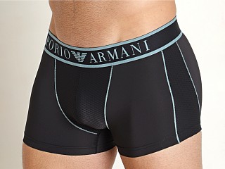 Model in black Emporio Armani Mesh Microfiber Trunk