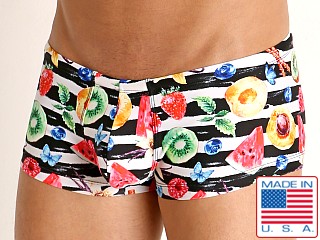 Model in fresh fruit Rick Majors Low Rise Swim Trunk