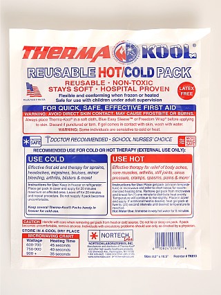 Model in  Nortech Therma Kool Reusable Hot/Cold Pack