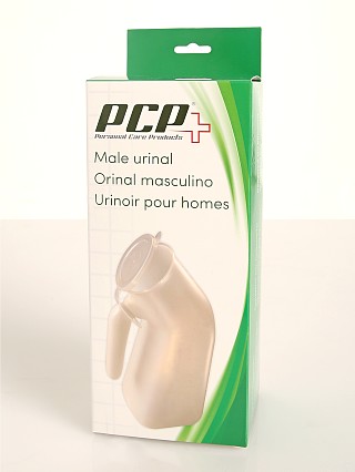 Model in  PCP Medical Male Urinal One Quart Capacity