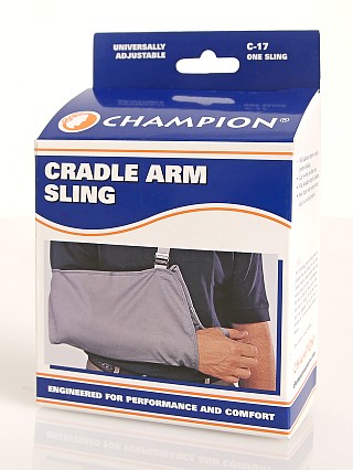 Model in  PCP Champion Cradle Arm Sling