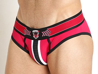 Model in pink Cell Block 13 Kennel Club Spitfire Brief