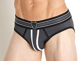 Model in grey Cell Block 13 Kennel Club Atlas Brief