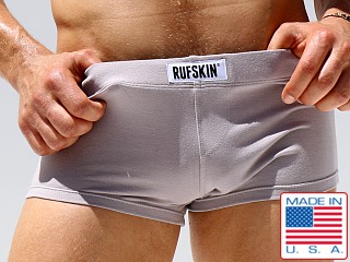 Model in cement Rufskin Ryan Straight Cut Boxer Briefs