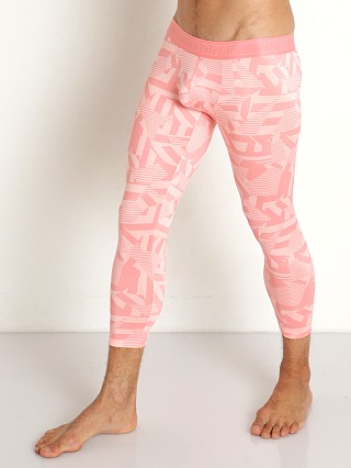 Model in pink print Timoteo Active Sport Compression Legging