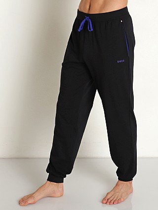 Model in black Hugo Boss Mix & Match Pants