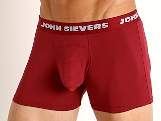 Model in hot pepper John Sievers SOLID Natural Pouch Boxer Briefs