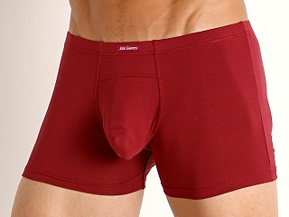 Model in hot pepper John Sievers LUX Natural Pouch Low Rise Trunk