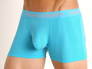 Model in lagoon John Sievers STRETCH MESH Natural Pouch Boxer Briefs