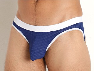 Complete the look: Rick Majors Power Mesh Open Back Brief Navy