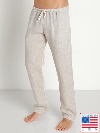 Model in natural LASC Malibu Linen Pants