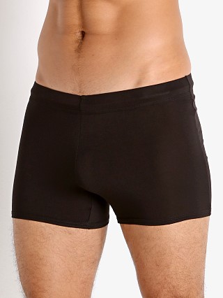 Model in black McKillop Tackle Modal Tight Lounge Short