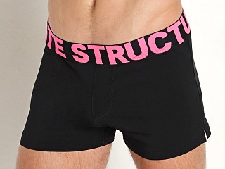 Model in black/magenta Private Structure Modality Enhancing Short