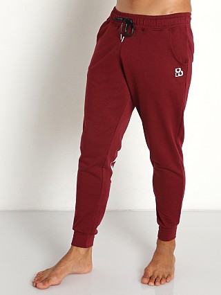 Model in burgundy Ergowear GYM Jogger Pants