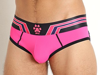 Model in pink Cell Block 13 Kennel Club Bandit Open Back Jock Brief