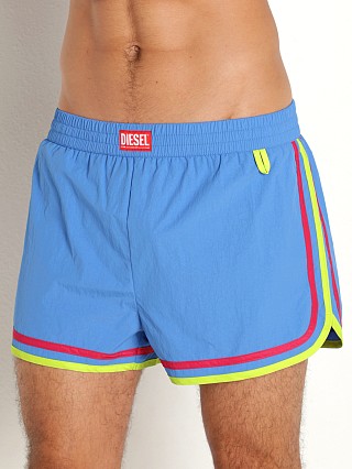 Model in breezy blue Diesel Reef-30 Swim Shorts