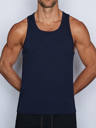 Model in noah navy C-IN2 Hand Me Down Relaxed Tank