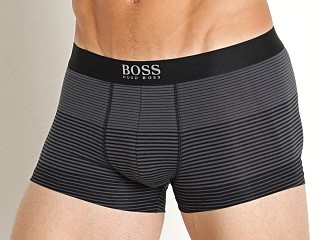 Model in charcoal Hugo Boss Stripe Trunk