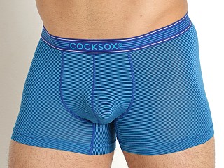 Model in diver blue Cocksox Pro Collection Boxer Briefs