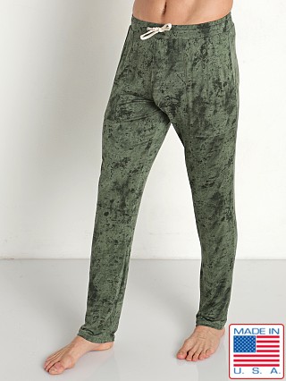 Model in army Rick Majors Sandstone Lounge Pants