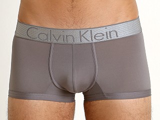 Model in grey sky Calvin Klein Customized Stretch Low Rise Trunk