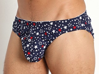 Complete the look: Rick Majors Patriot Stars Bulge Brief Navy