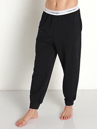 Model in black Calvin Klein Modern Cotton Lounge Jogger