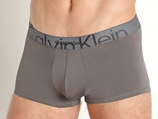 Model in grey sky Calvin Klein Monolith Micro Low Rise Trunk