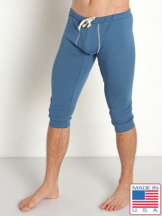 Model in french blue Go Softwear California Lounge 3/4 Drawstring Pant