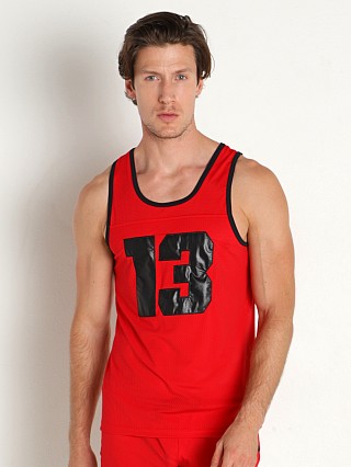 Complete the look: Cell Block 13 Linebacker Tank Top Red