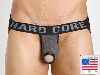 Model in charcoal Go Softwear Hard Core Street Suspend-It Jock