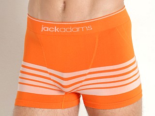 Model in orange/white stripes Jack Adams Body Flex Seamless Boxer