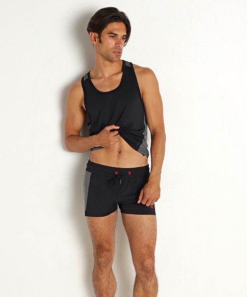 Nasty Pig Drill Tank Top Black/Heather Grey