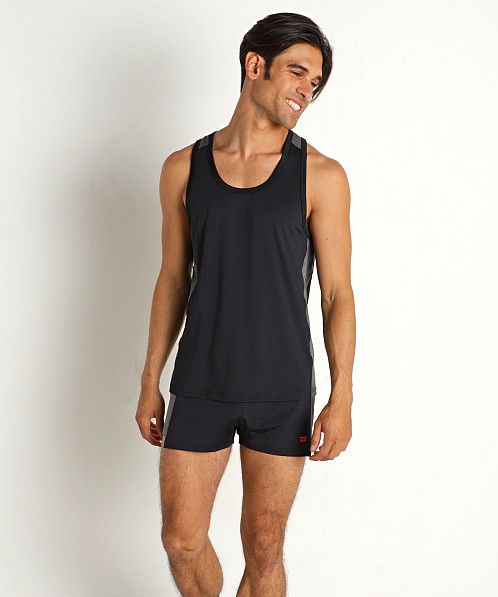 Nasty Pig Drill Tank Top Black/Heather Grey