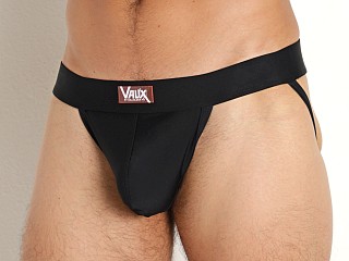 Model in black Vaux Playa Swim Jockstrap