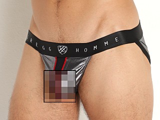 Model in silver Gregg Homme Magnet Transparent Brief