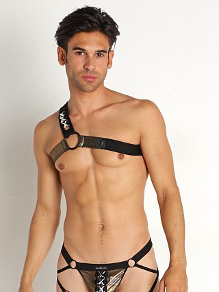 Model in black/gold Gregg Homme Jag Harness