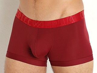 Model in burgundy Gregg Homme Yoga Trunk