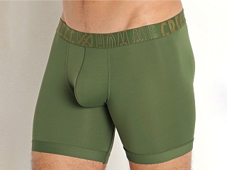 Model in khaki Gregg Homme Yoga Boxer