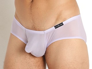 Model in lilac Gregg Homme Torridz HyperStretch Boxer Briefs