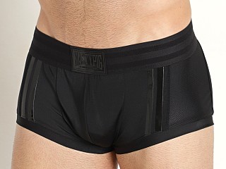 Model in black Nasty Pig Evrnasty Trunk Short