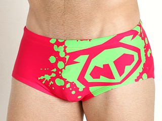 Model in miami pink Nasty Pig Load Sunga Swim Brief