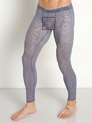 Model in dove Manstore Lace Tight Leggings