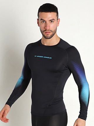 Complete the look: Under Armour HeatGear Long Sleeve Shirt Black/Blue Surf