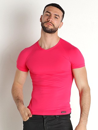 Complete the look: Manstore Lightweight V-Neck T-Shirt Pink