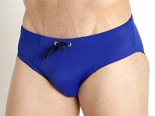 Model in blue Diesel Alfie Swim Brief