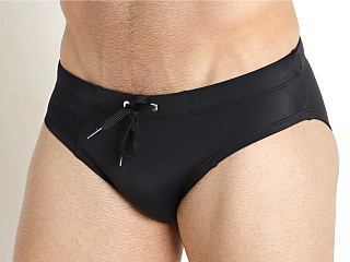 Model in black Diesel Alfie Swim Brief