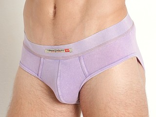 Model in faded plum denim Diesel Andre Brief