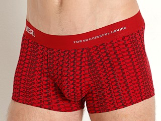 Model in crimson Diesel Damien Trunk