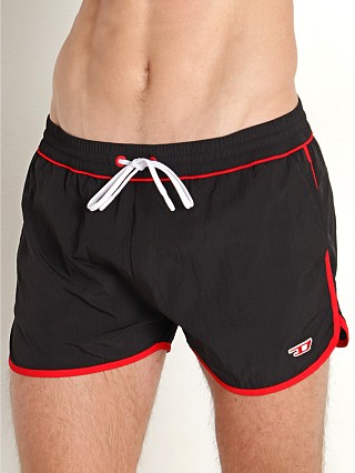 Model in black Diesel Jesper Swim Shorts